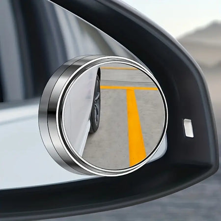 ClearView – Mini Adhesive Wide Angle Mirror for Rearview Mirror – 2PCS