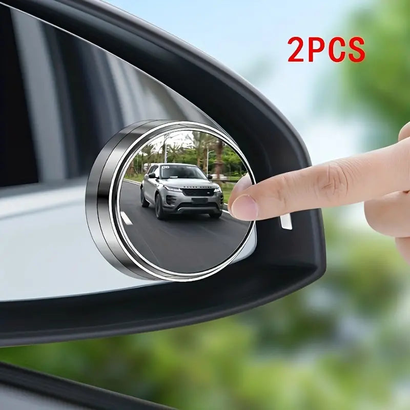 ClearView – Mini Adhesive Wide Angle Mirror for Rearview Mirror – 2PCS