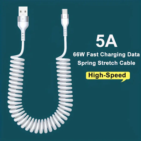 PowerFlex – 5A 66W USB-C Cable Fast Charging and Telescopic